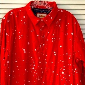 Joe Browns Red Star Long Sleeved Shirt, Size XL